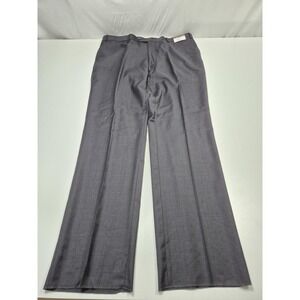 Prontomoda Suit Pants Mens 42x36 Charcoal Wool Super 140s Dress Unhemmed NWT